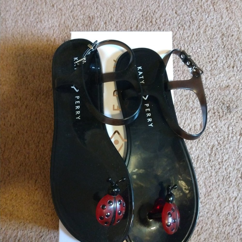 Katy Perry Ladybug Jelly Sandals